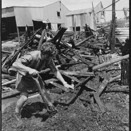 Puke Pine sawmill blaze