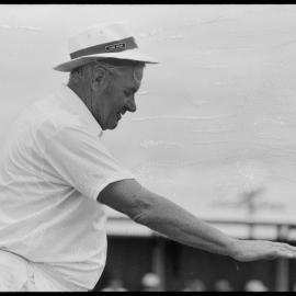 Lawn bowls tournament player