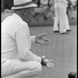 Lawn bowls tournament player