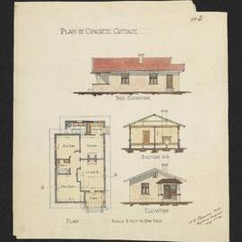 Plan of Concrete Cottage