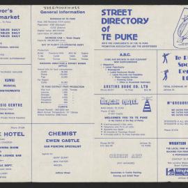 Street directory of Te Puke