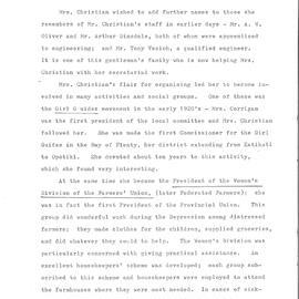 Mrs Mary Wharton Christian, second visit