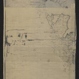 Plan of surveys in the Confiscated Block, Tauranga