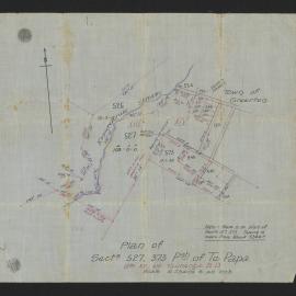 Greerton: plan of sections 527, 373 Parish of Te Papa, Blks XIII, XIV Tauranga S.D.