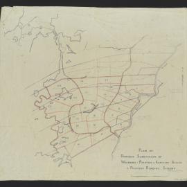 Plan of proposed subdivision of Waimānu-Poripori & Kumikumi Blocks & proposed roading scheme