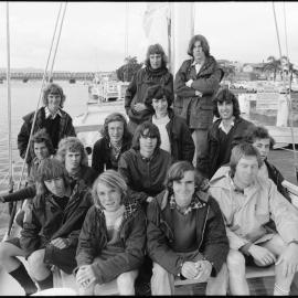 Rotorua Boys' High School students - Tūhua (Mayor Island) visit