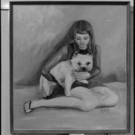 Joan Lushington - "Girl with Dog"