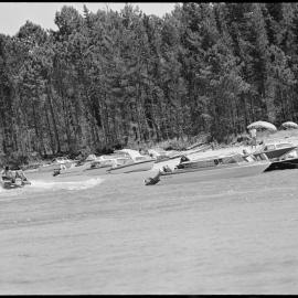 Matakana Island - power boats