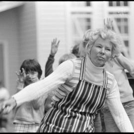 Bev Skipper - throwing rolling pin