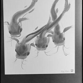 Cat Fish - water colour
