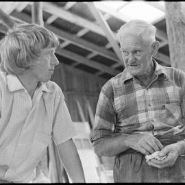 Mr L. C. Sinton with Mr Charlie Haua (right)