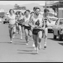 Mt Maunganui harriers - Colin Morris leading