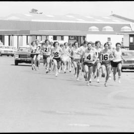 Mt Maunganui harriers - Colin Morris leading
