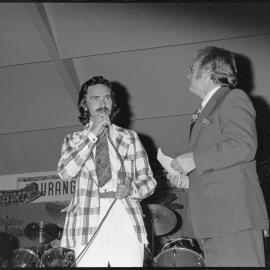 Talent quest winner - Des Savage with Les Andrews