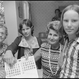 Same birthdates - Merle Rowell, Sarah Wood, Bernice Rowell and Rachel Wood