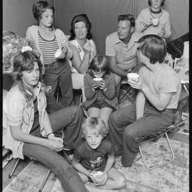 Bedingfield Family - flooded tent