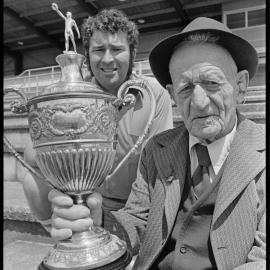 John Saunders and Gordon Taylor - Athletics cup