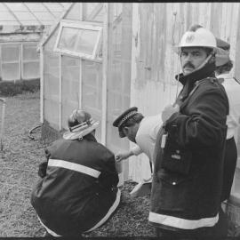 Firefighters remove chemical spill