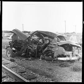 Car accident on traintracks
