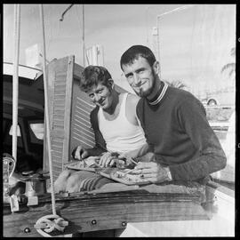 Breakfasting onboard Conquelle