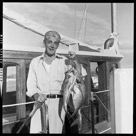 Mr Lovitt with his catch