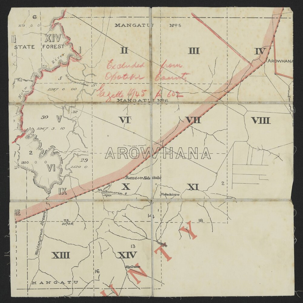 Tauranga County, eastern half c. 1940s