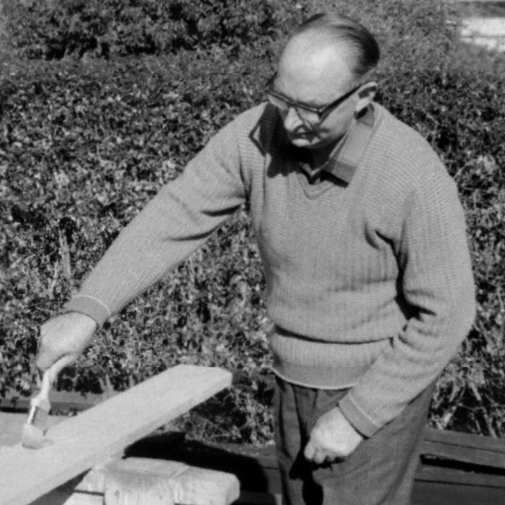 The library's first archivist, Ted Morris (1913-1999)