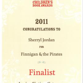 Certificate for Finnigan & the Pirates, 2011