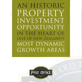 Brochure inviting expressions of interest for the Old Post Office, 1988