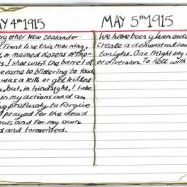 Diary - HC - Abby Lane - 4 & 5 May 1915