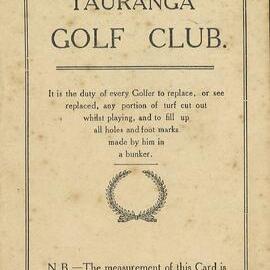 Tauranga Golf Club scorecard c. 1977