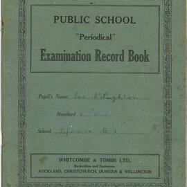 Examination record book of Isa McNaughton