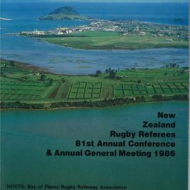 New Zealand Rugby Referees Conference programme, 1986
