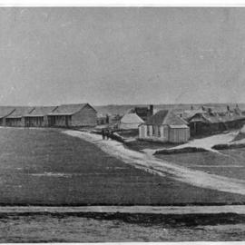c.1864-1866 of Imperial regiments’ officers’ quarters at Te Papa, Tauranga, stamped Photo specialist R. G. H. Manley