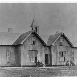  Te Papa Native Institute, while in use as military hospital, stamped Photo specialist R. G. H. Manley