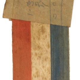 Ribbon cut from the opening of Tauranga railway, 28 Mar 1928