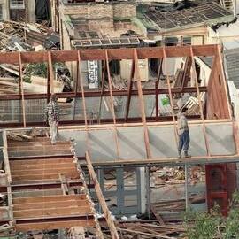 Demolition of the Masonic Hotel in 1993
