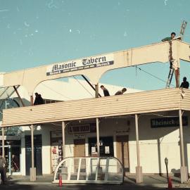 Demolition of the Masonic Hotel in 1993