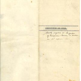 Welcome Bay Settlers’ Association Constitution and Rules