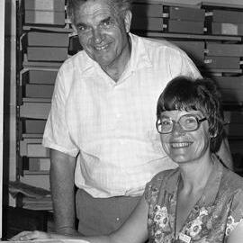 Alan Bellamy and Jinty Rorke in 1982