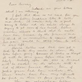 1941 10 21 Neils reply to Murray 1 of 2