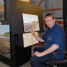 Michael Sass at work in the newly relaunched Cargo Shed