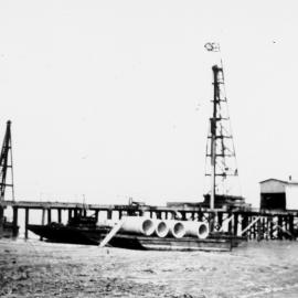 Pier, Wairoa river railway bridge