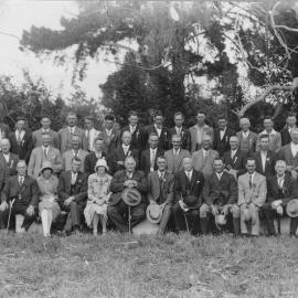 Group of people at Tauranga Showgrounds, c. 1920s