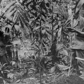 New Zealand soldiers at burial service at Velalavela, Soloman Islands