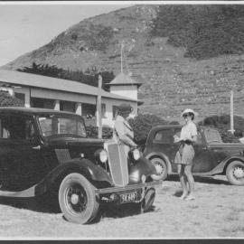 Cars at the Mount 1938