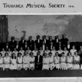 Tauranga Musical Society 1931