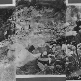 Rockfall at Omanawa Falls 1934