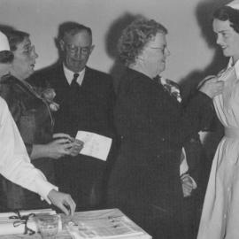 Nurses medal presentation, 1953