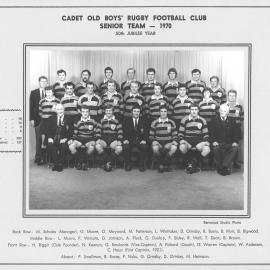 Cadet Old Boys 1970